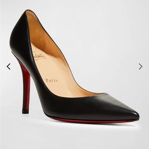 Christian Louboutin Apostrophy Pump 100mm Black NEW in box Size 39